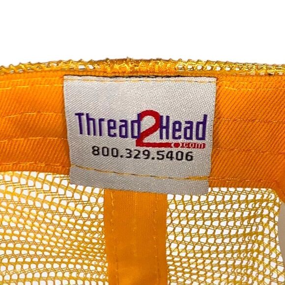 Foundry Four Distillery Snap Back Trucker Hat Black / Yellow Adjustable OS - Picture 7 of 7